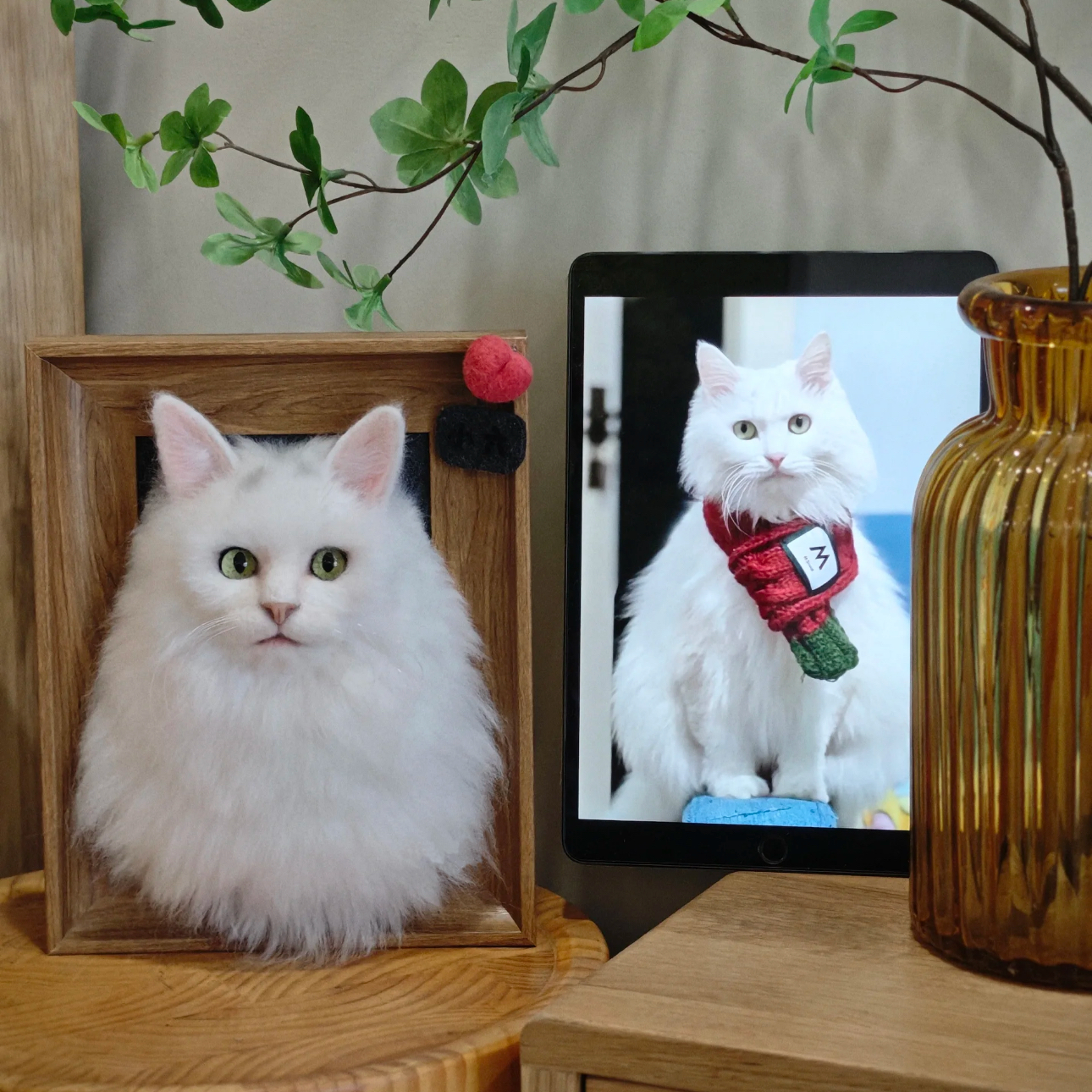 Framed Pet Portrait - Cat