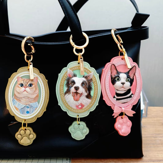 Pet Leather Carving Pendant