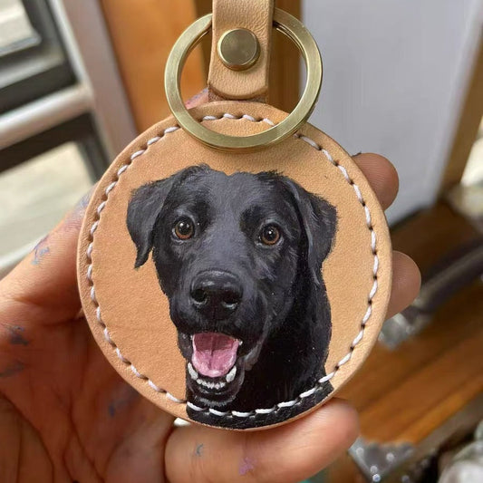Pet Leather Painting Pendant