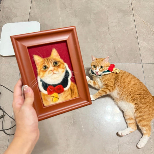 Pet Wool Art Painting - Cat