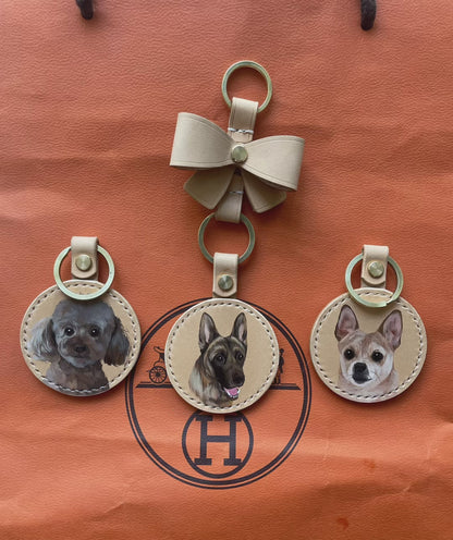 Pet Leather Painting Pendant